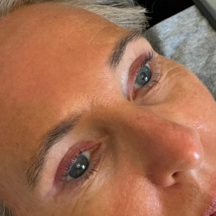 Pose de cils avant